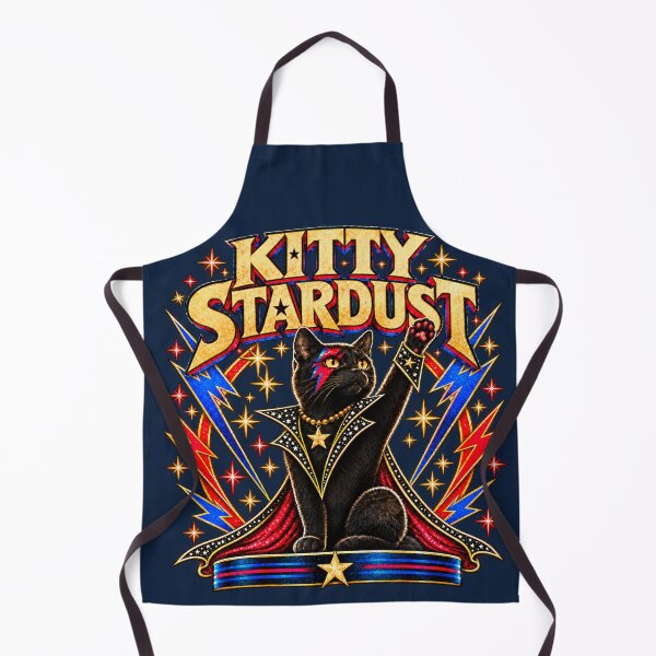 Item preview, Kitty Stardust – Cosmic Glam Rock Cat designed and sold by Phil-McCracken.