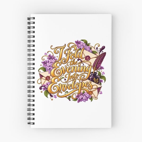 Item preview, Fold Evening Into Envelopes Floral Calligraphy designed and sold by Bikivuno.