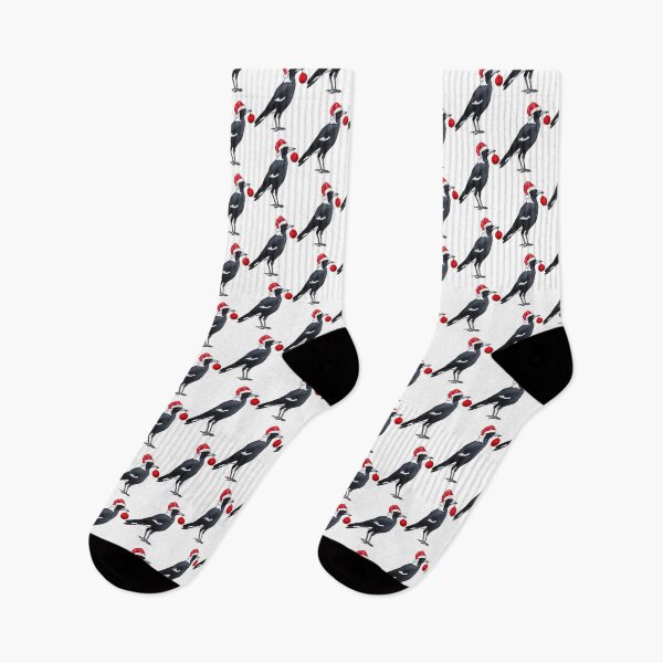 Item preview, Festive Magpie Illustration with Holiday Decorations and Cheerful Vibes designed and sold by Charlieaxsom1.