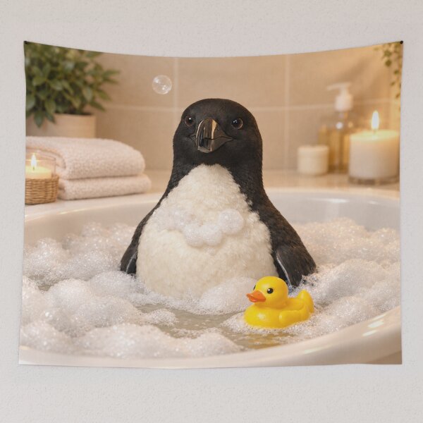 Item preview, Sweet Great Auk Bubble Bath designed and sold by Sillytoe.