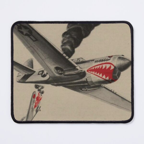 Artikelvorschau, P-40 Warhawk Luftfahrtkunst aus dem Zweiten Weltkrieg entworfen und verkauft von PilotandPlane.