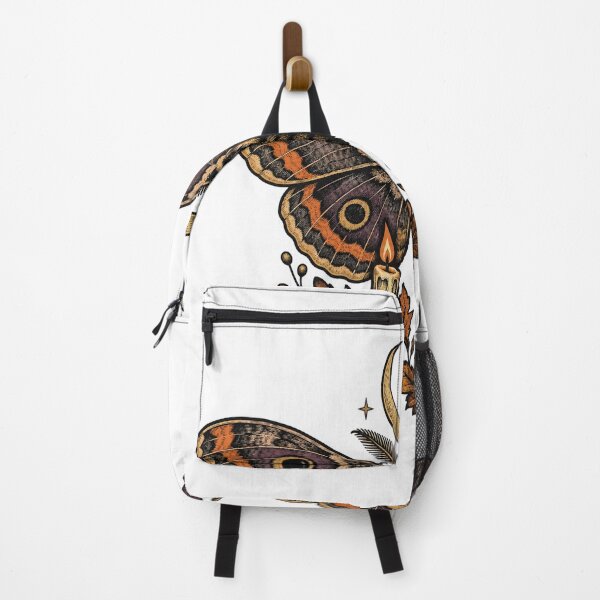 Item preview, Halloween Moth Under a Crescent Moon with Candles designed and sold by eignvalue.