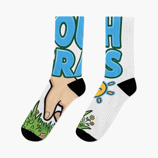 Aperçu de l'œuvre Touch Grass Funny Go Outside Meme créée et vendue par mahi1design.