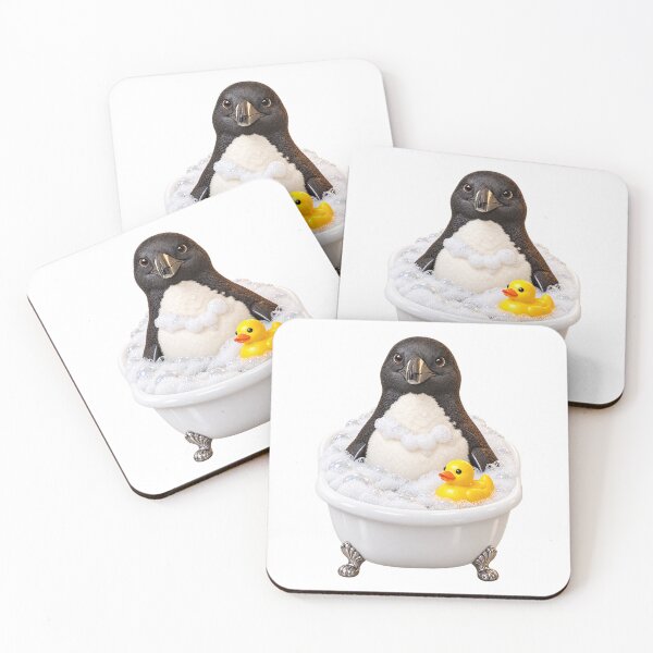 Item preview, Playful Great Auk Bubble Bath designed and sold by Sillytoe.