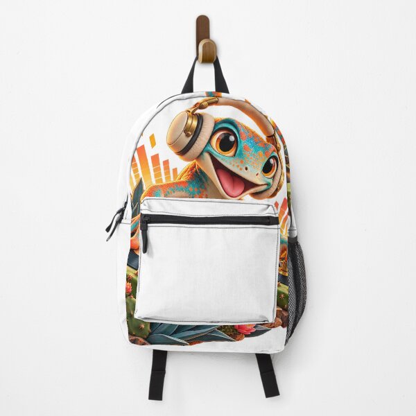 Item preview, Desert Gecko DJ Mixing Cactus Vinyl Beats designed and sold by RAX Mirth Studio.