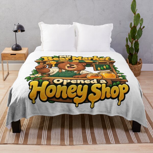 Item preview, Bear Market Honey Shop Playful Trading Cartoon designed and sold by Bikivuno.