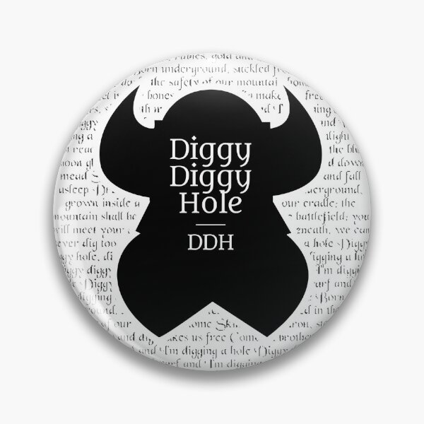 Item preview, Diggy Diggy Song Lyrics Typography Design for Music Lovers designed and sold by a1963f.
