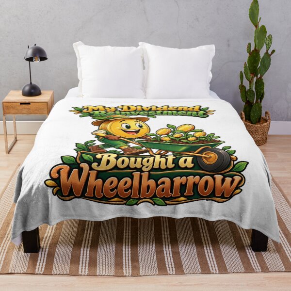 Artikelvorschau, Dividend Reinvestment Wheelbarrow Trader Humor entworfen und verkauft von Bikivuno.