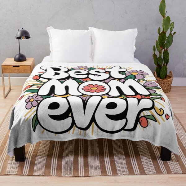 Item preview, Best Mom Ever Floral Retro Design designed and sold by H.M. Bright Design.