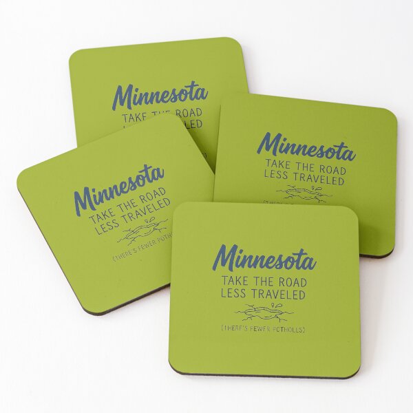 Item preview, Minnesota: Take The Road Less Traveled (Fewer Potholes) Funny Design designed and sold by FrozenFits.