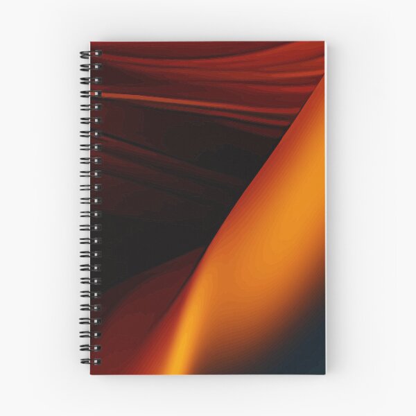 Item preview, Deep Orange and Copper Fluid Abstract Waves designed and sold by haydenhanson.