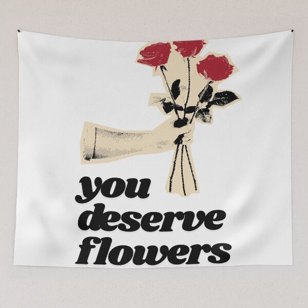 Item preview, You Deserve Flowers Retro Red Roses Bouquet designed and sold by Fani*.