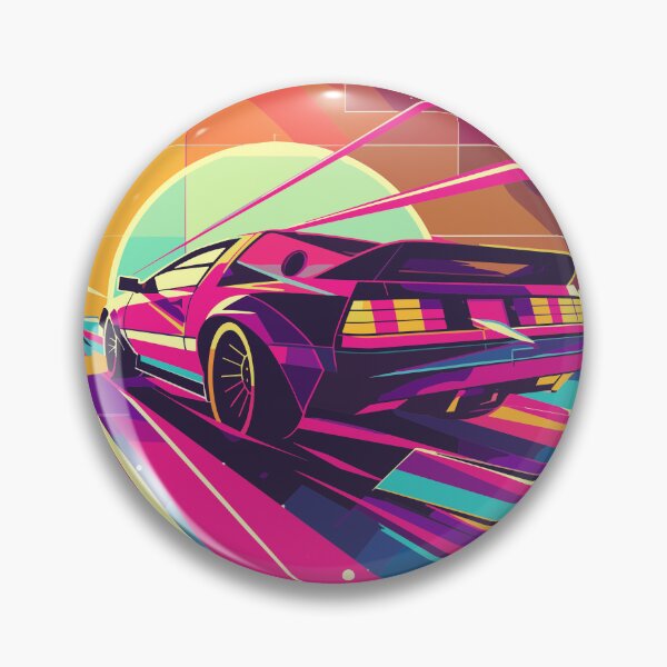 Artikelvorschau, Vintage Car Club Farben DeLorean entworfen und verkauft von PrintCarClub.