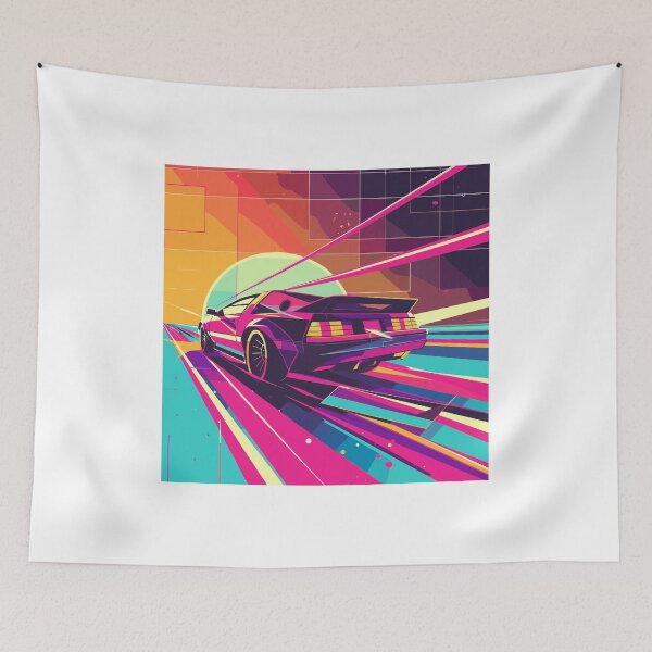 Item preview, Vintage Car Club Colors Delorean designed and sold by PrintCarClub.