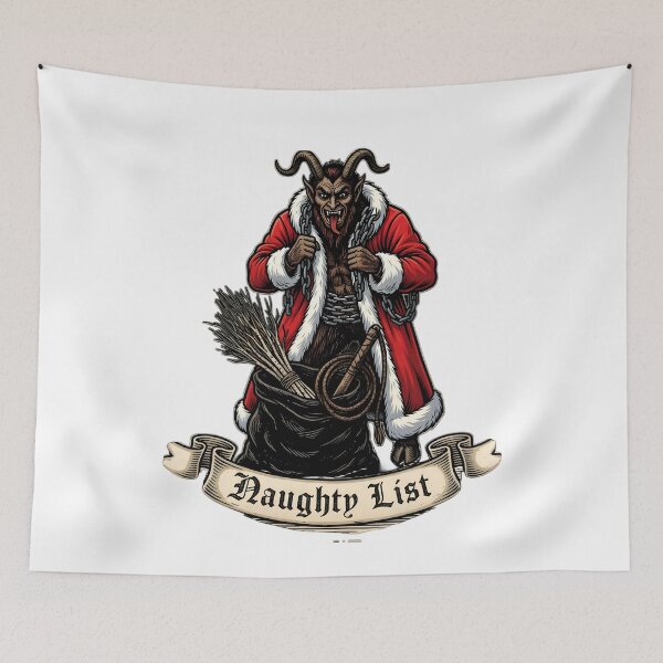 Item preview, Krampus Naughty List designed and sold by The She Shed.