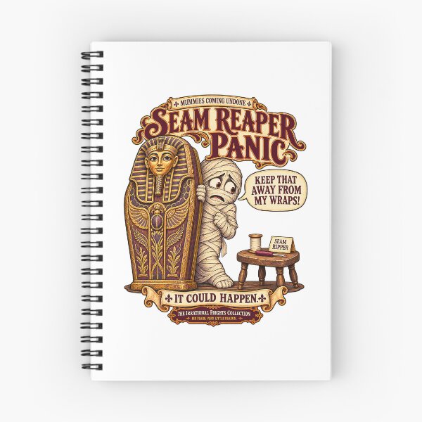 Item preview, THE IRRATIONAL FRIGHTS COLLECTION - MUMMIES COMING UNDONE - SEAM REAPER PANIC designed and sold by WheelieGdArt.