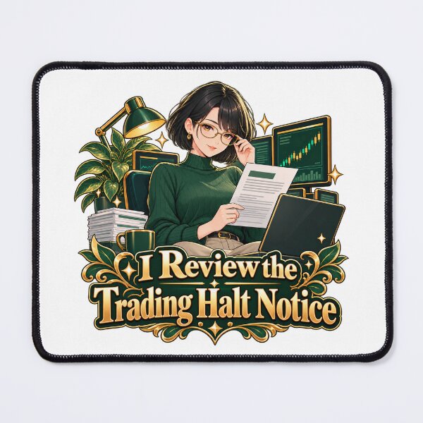 Item preview, Trading Halt Notice Original Anime Trader Art designed and sold by Bikivuno.