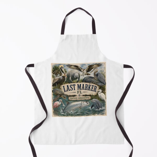 Item preview, Vintage Old Florida Coastal Town Art Featuring Manatees and Tarpon Wildlife designed and sold by Riddle-ex.