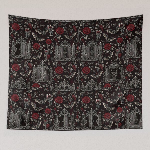 Item preview, Vampire Vineyard — Gothic Romance Pattern | Hashola Designs designed and sold by Hashola Designs.