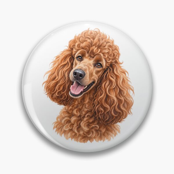 Item preview, Red Standard Poodle Portrait – Spirited, Elegant & Intelligent Dog Art designed and sold by Greenview-Gifts.