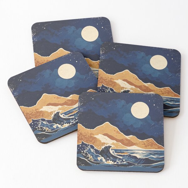 Aperçu de l'œuvre Moonlit Waves créée et vendue par Doodle-Storm.