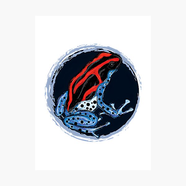 Item preview, Vibrant Poison Dart Frog Artwork Illustration VI designed and sold by ShadyPureEvil.