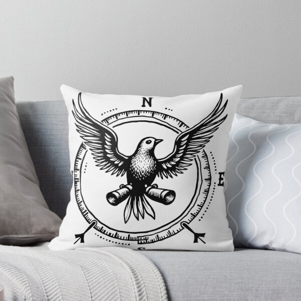 Artikelvorschau, Vintage Bird Emblem Tattoo Flash Design for Bird Lovers entworfen und verkauft von Qubivibe.