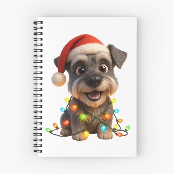 Artikelvorschau, Verspielter Standard-Schnauzer-Hund Weihnachten entworfen und verkauft von Sillytoe.