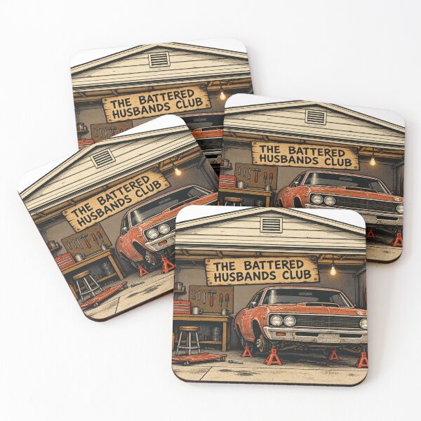 Item preview, The Battered Husbands Club Garage designed and sold by Numerous-Niches.