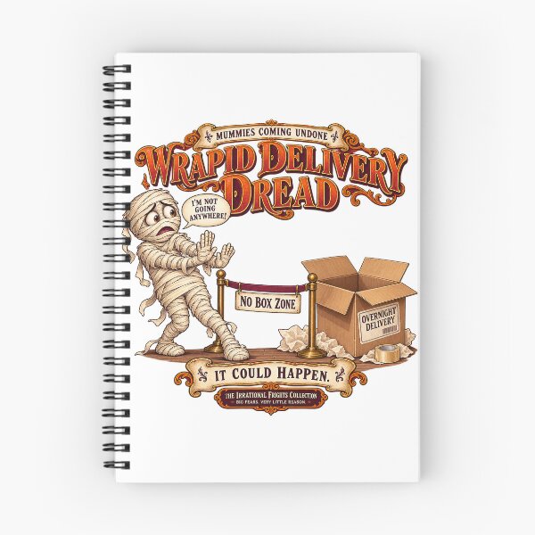 Item preview, THE IRRATIONAL FRIGHTS COLLECTION - MUMMIES COMING UNDONE - WRAPID DELIVERY DREAD designed and sold by WheelieGdArt.