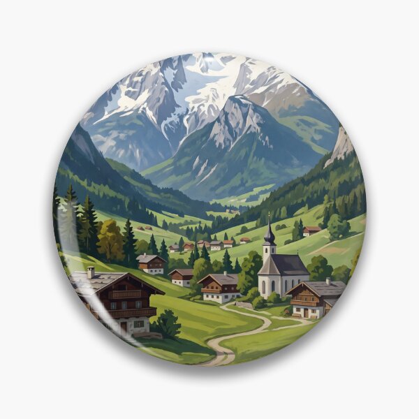 Item preview, Berchtesgaden Germany Vintage Travel – Konigssee St Bartholoma Watzmann Alpine Lake designed and sold by Bomax121.