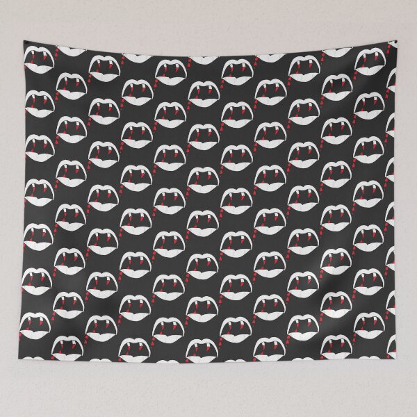 Item preview, Vampire Teeth and Lips Gothic Halloween Horror Design designed and sold by WxDoppler.