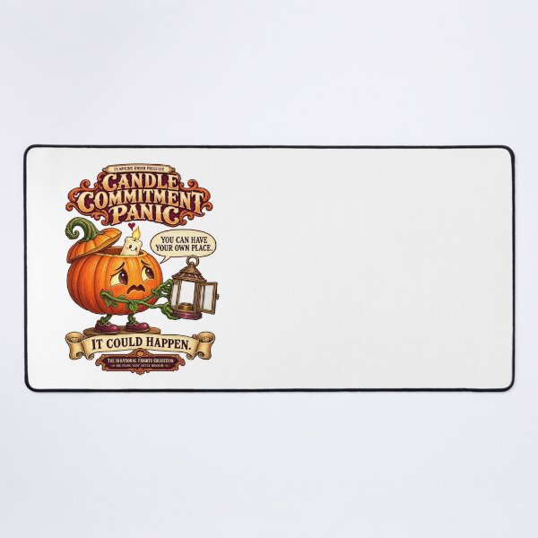 Item preview, THE IRRATIONAL FRIGHTS COLLECTION - PUMPKINS UNDER PRESSURE - CANDLE COMMITMENT PANIC designed and sold by WheelieGdArt.
