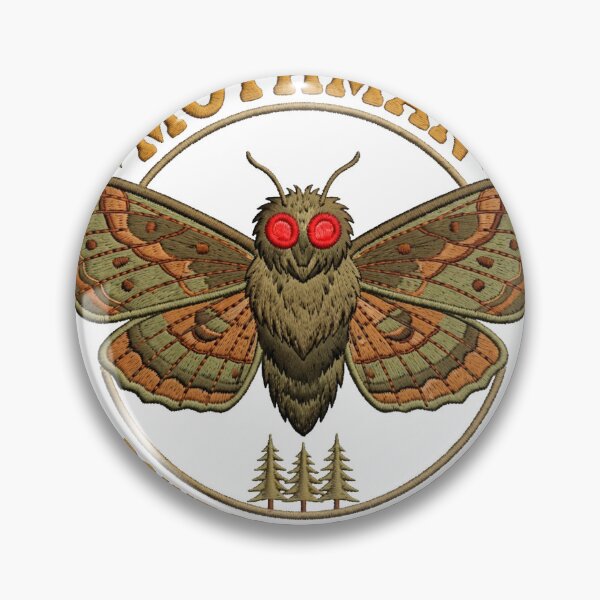 Item preview, Mothman — Point Pleasant WV Retro Patch Design designed and sold by Paps-Supply-Co.