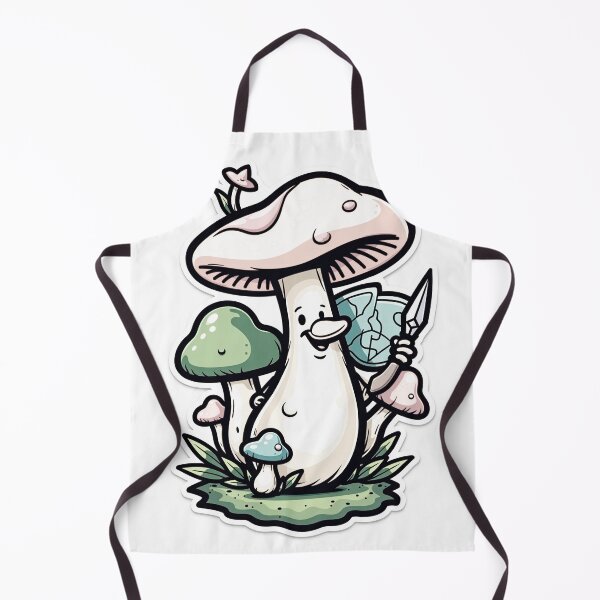 Item preview, Whimsical Mushroom Mascot with Map and Compass designed and sold by Qubivibe.