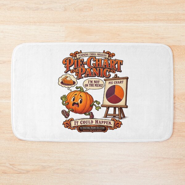 Item preview, THE IRRATIONAL FRIGHTS COLLECTION - PUMPKINS UNDER PRESSURE - PIE-CHART PANIC designed and sold by WheelieGdArt.
