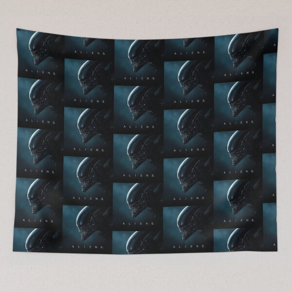Item preview, SPOOKY HALLOWEEN MOVIE POSTER ART: ALIENS - XENOMORPH designed and sold by santo ✝abú.