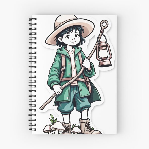 Item preview, Vibrant Neo-Traditional Mushroom Hunter Tattoo Flash designed and sold by Qubivibe.
