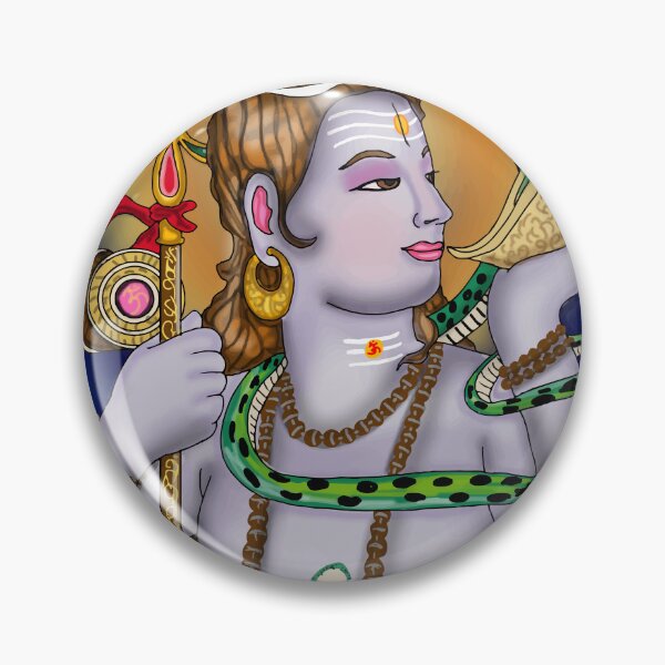 Item preview, Lord Shiva Digital Drawing | Hindu God Spiritual Artwork designed and sold by Harshit_Digital_Arts.