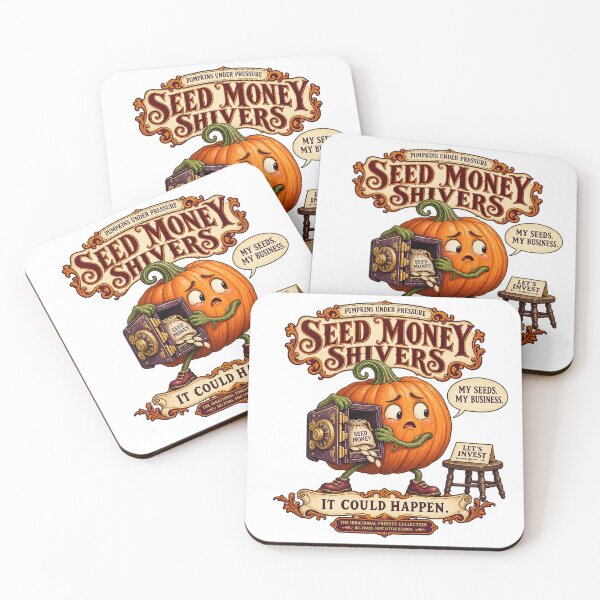 Item preview, THE IRRATIONAL FRIGHTS COLLECTION - PUMPKINS UNDER PRESSURE - SEED MONEY SHIVERS designed and sold by WheelieGdArt.