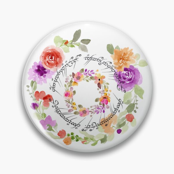 Item preview, Flower Crown One Ring Circular Inscription Lord of the Rings designed and sold by AnimaliaStar.