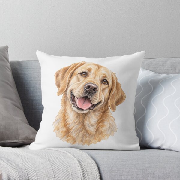 Item preview, Retrato de un labrador amarillo: arte canino amigable, juguetón y cariñoso. designed and sold by Greenview-Gifts.