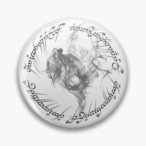 Item preview, Smoky One Ring Circular Inscription Lord of the Rings designed and sold by AnimaliaStar.