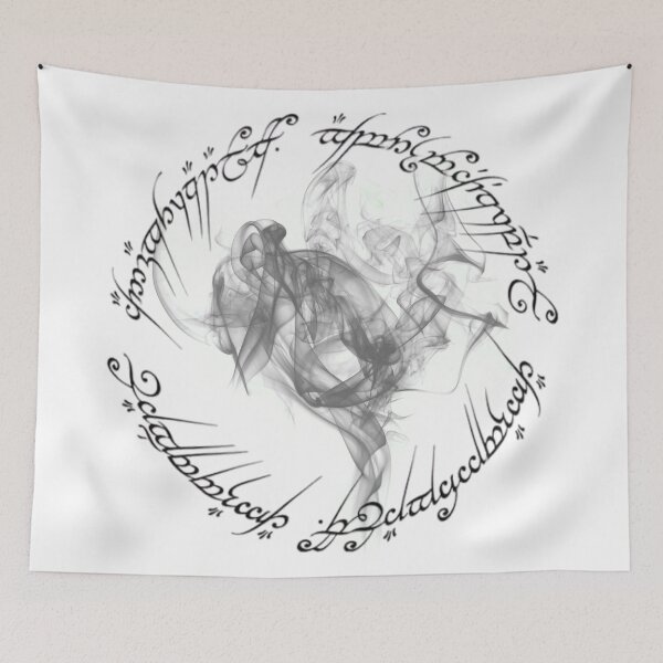 Item preview, Smoky One Ring Circular Inscription Lord of the Rings designed and sold by AnimaliaStar.