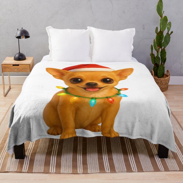 Item preview, Cheeky Teacup Chihuahua Dog Christmas designed and sold by Sillytoe.