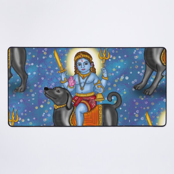 Item preview, Bhairava Digital Drawing | Hindu Deity Spiritual Artwork Description designed and sold by Harshit_Digital_Arts.