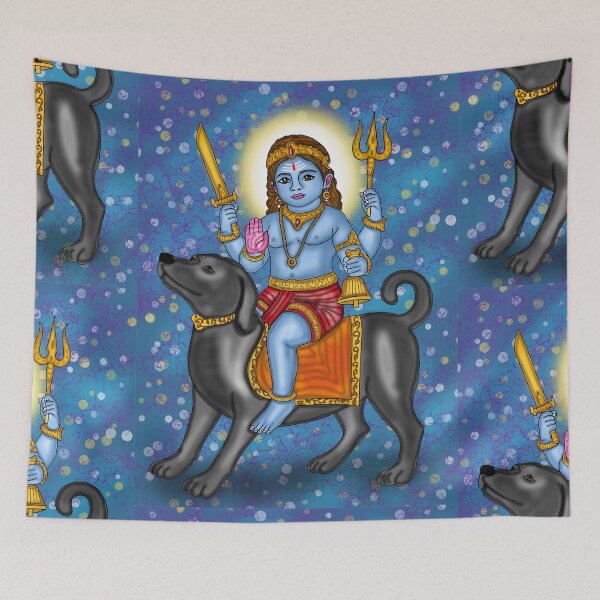 Item preview, Bhairava Digital Drawing | Hindu Deity Spiritual Artwork  Description designed and sold by Harshit_Digital_Arts.