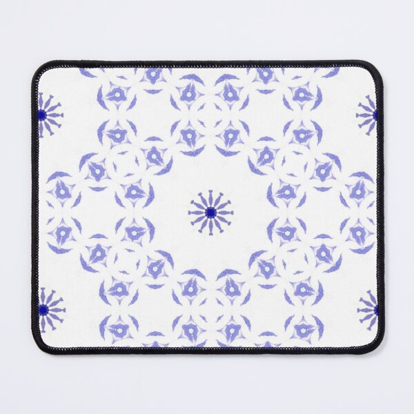 Item preview, Minimal Periwinkle Blue Star Tile Pattern Mandala - Hardcover Journal designed and sold by ArithraStudio.