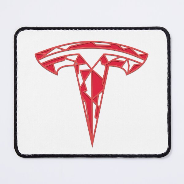 Item preview, Tesla T Fractal Electric Vehicle T Logo Minimalist Red Monogram designed and sold by Fan Art Station .