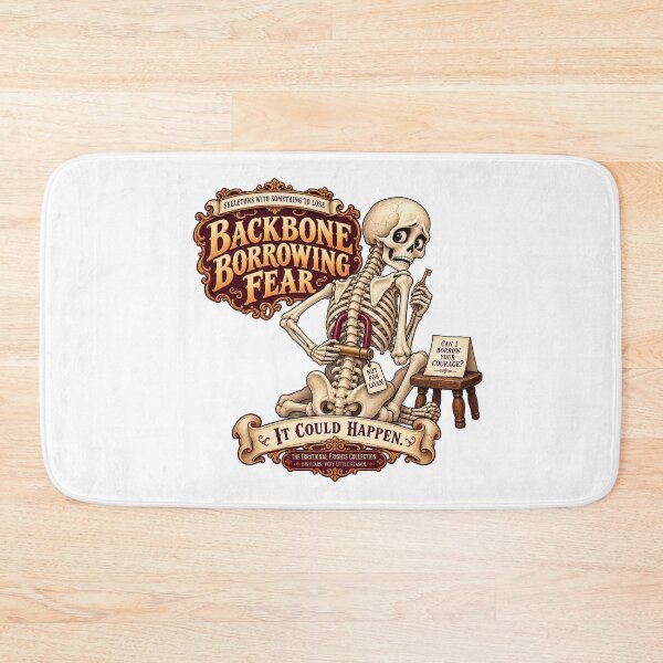 Item preview, THE IRRATIONAL FRIGHTS COLLECTION - SKELETONS WITH SOMETHING TO LOSE - BACKBONE BORROWING FEAR designed and sold by WheelieGdArt.